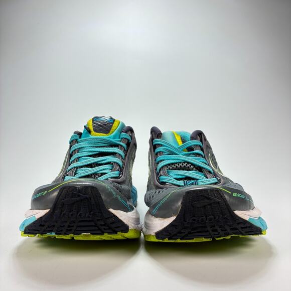 Brooks Ghost 9 Gray Blue Lace Up Road Running Shoes 1202251B151 Women's Size 7.5 - Picture 2 of 10